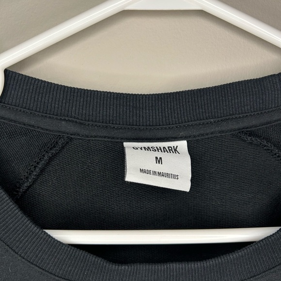 Gymshark Black Cropped Long Sleeve Sweater - Picture 3 of 3